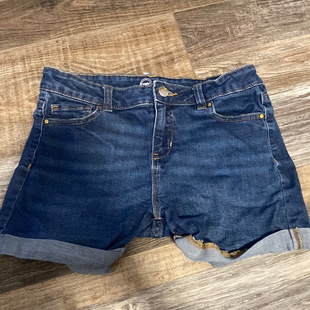 wonder nation dark blue jean shorts.